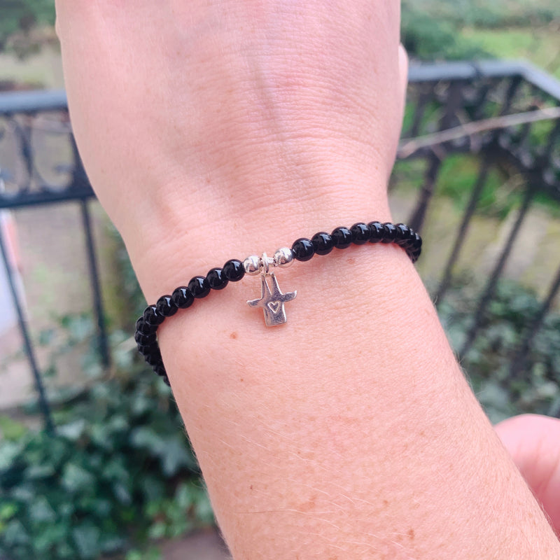 Armband Kölner Dom-Schutzengel mit Onix