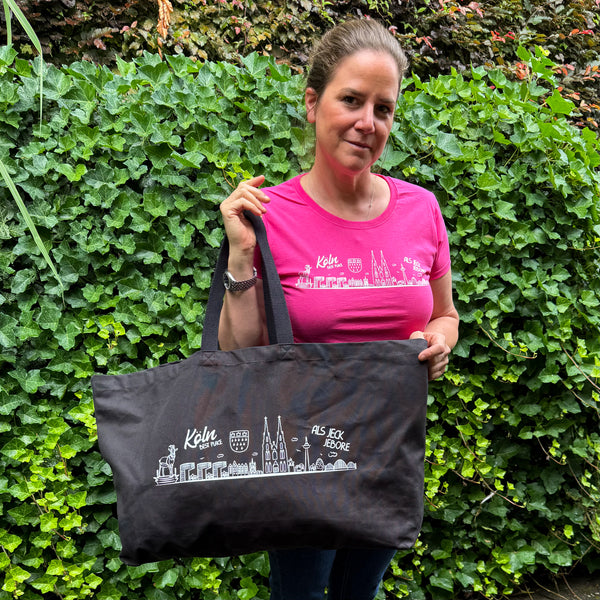 Große Kölner Skyline Tasche