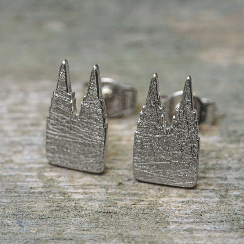 Kölner-Premium+ Ohrringe 585 Gold eismatt