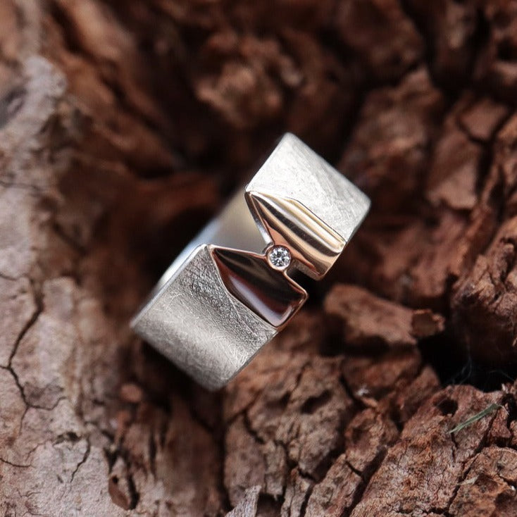 Kölner-Deluxe Ring mit Diamant