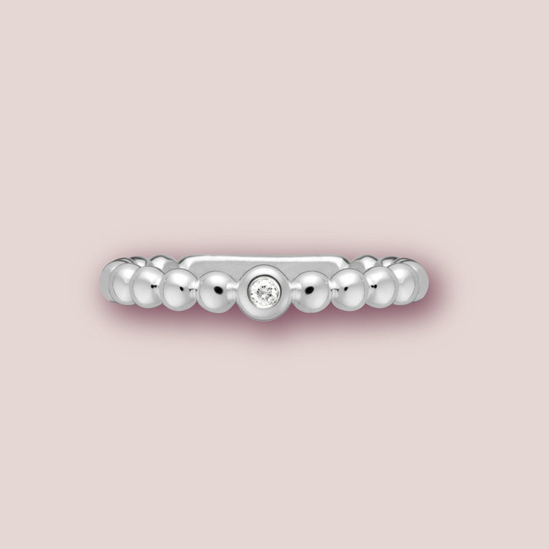 Kugelring mit Diamant