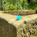 Kugeln zum Einhängen in die Ohrstecker / Chalcedon "SEA-BLUE" Kugel