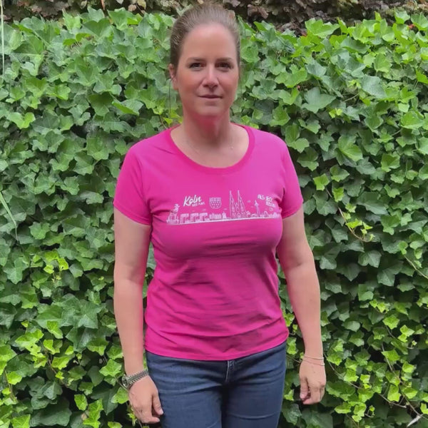 Skyline T-Shirt Pink – „ALS JECK JEBORE“