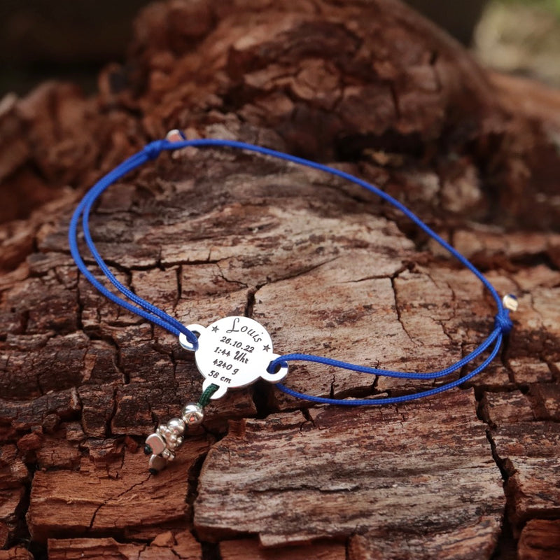 Mama Nylon Armband mit Baby Geburtsdaten