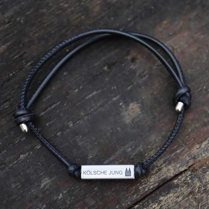 Klüngel-Armband KÖLSCHE JUNG / schwarz