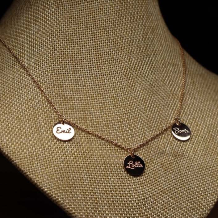 FAMILIENCOLLIER DELUXE THREE Rotgold