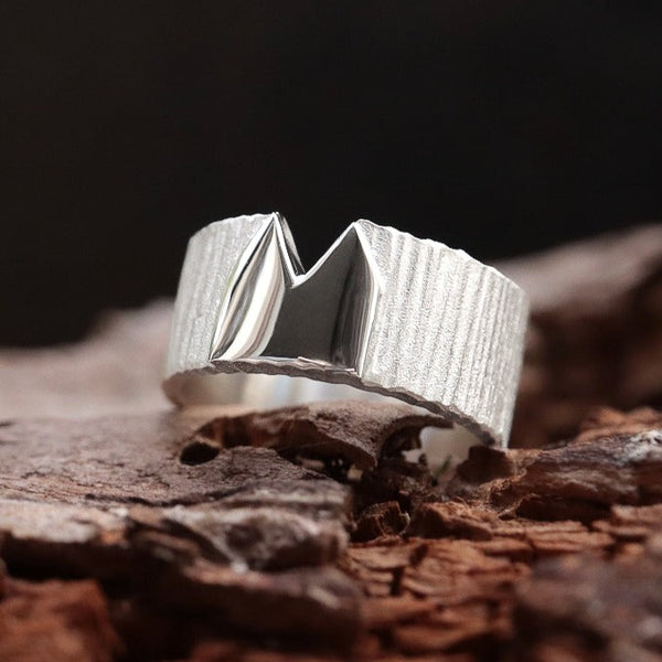 Kölner-Deluxe Ring aus Silber mit Hammerschlag