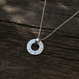 Letter-Deluxe Anhänger S mit zwei Diamanten