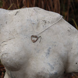 Hätz mit Dom  Anhänger mit braunen Diamant L