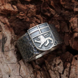 Bonner Deluxe Ring geschwärzt mit Hammerschlag