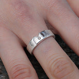 Kölner-Deluxe Ring mit Silbernen Dom und brauen Diamanten
