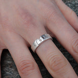Kölner-Deluxe Ring mit Silbernen Dom und brauen Diamanten