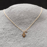 Anhänger aus 750 Gelbgold mit Diamant