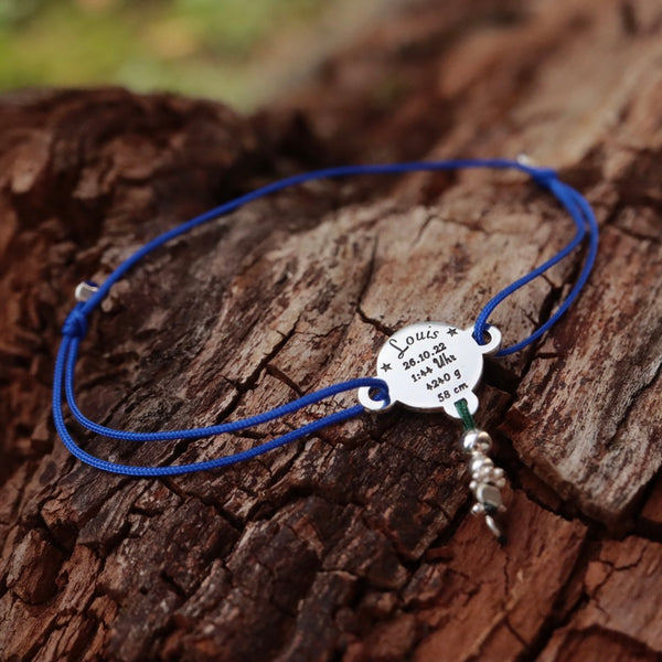 Mama Nylon Armband mit Baby Geburtsdaten