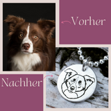 Personalisierte Haustier Halskette für Hund & Katze *Border Collie*