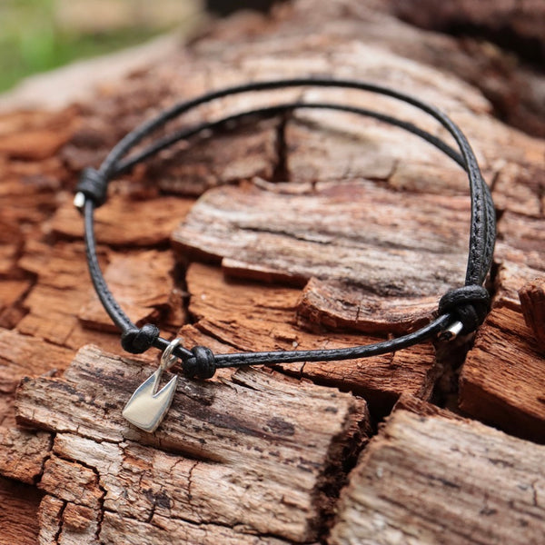 Lederarmband mit Klüngel Anhänger
