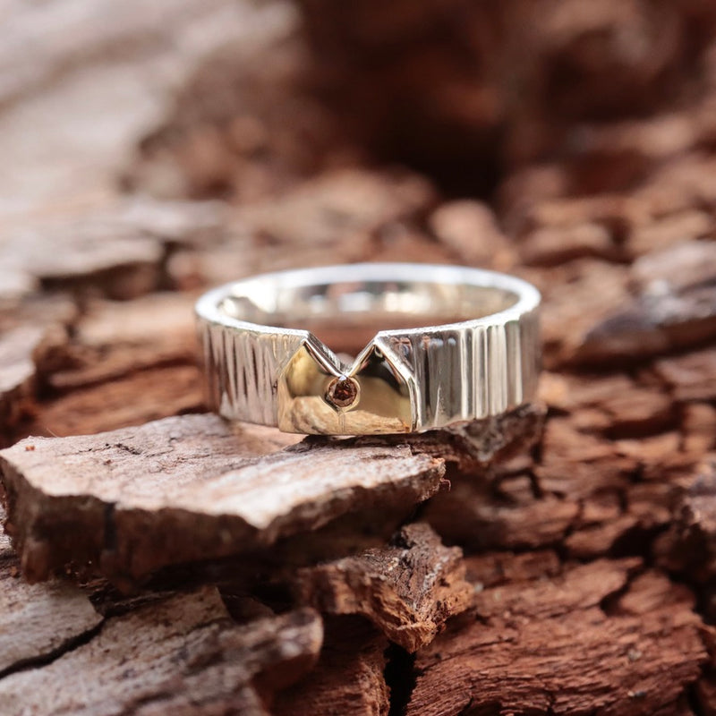 Kölner-Deluxe Ring mit Gelbgold Dom EINZELSTÜCK