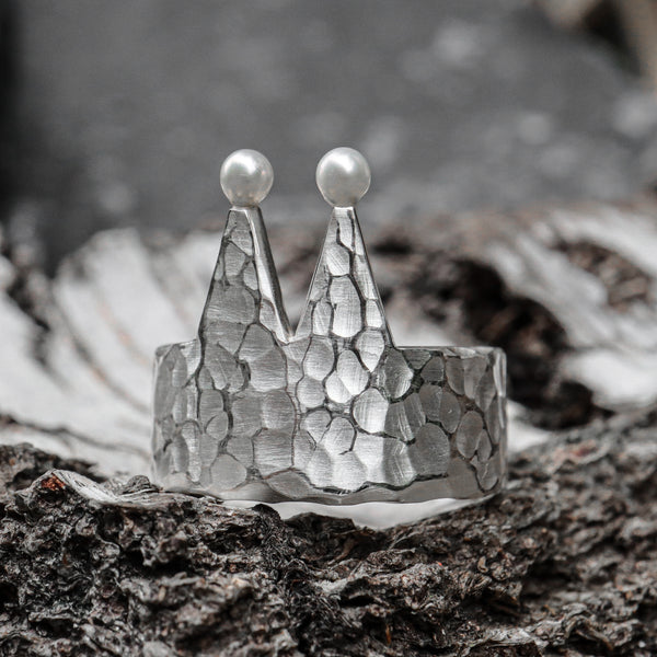Kölner-Dom Ring mit Hammerschlag -S- EINZELSTÜCK