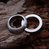JECK JECK FREUDAY - 60 %  ZWEI EDELSTAHL RINGE EINZELSTÜCK 8 mm breit