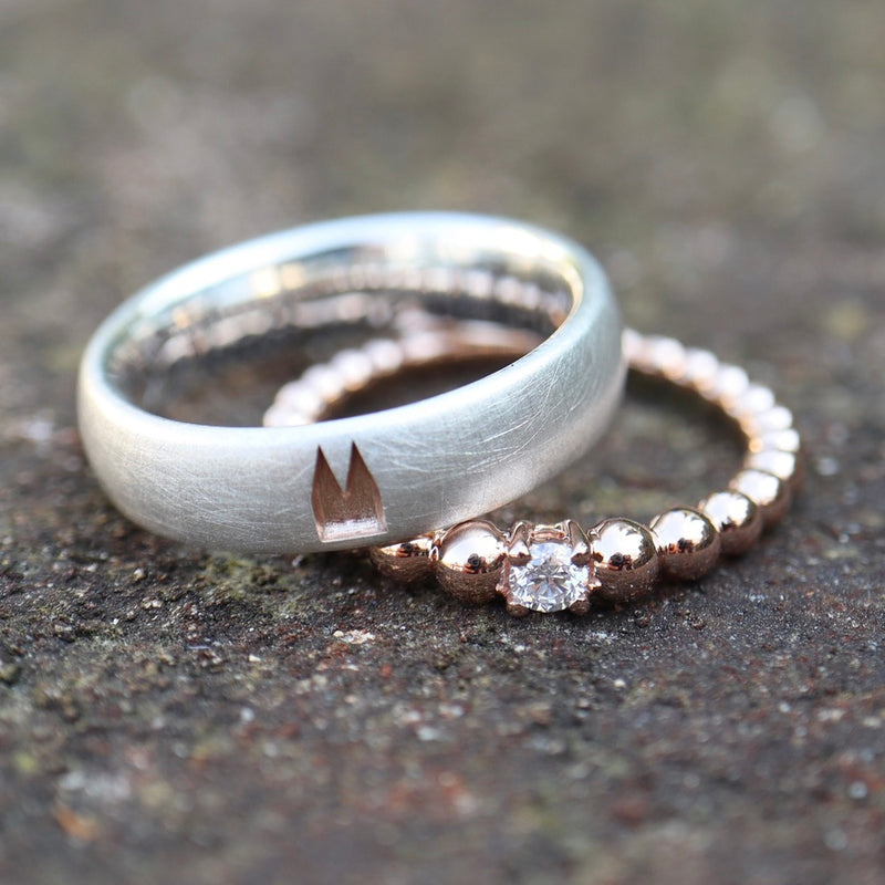 Beisteckring & mit Kölner Dom Ring