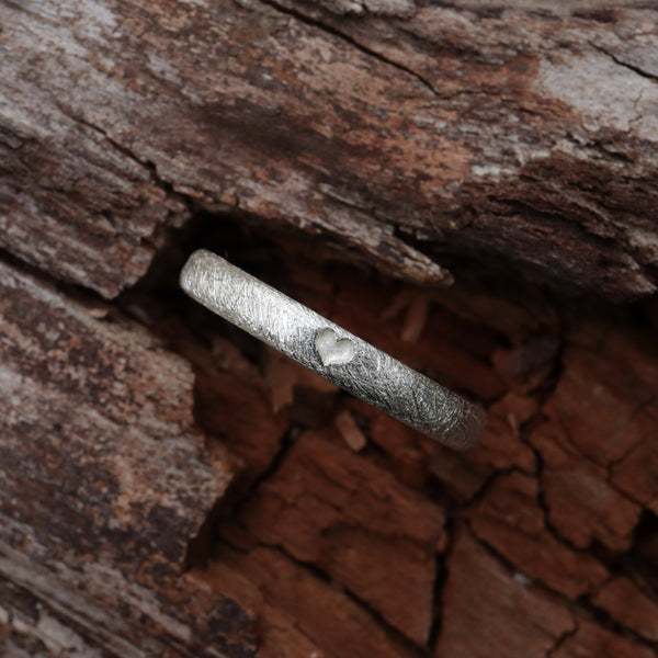 Herz Beisteckring 3 mm, EINZELSTÜCK
