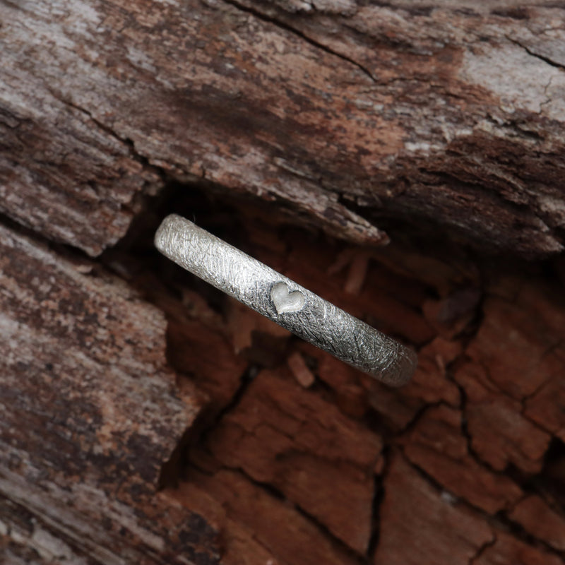 Herz Beisteckring 3 mm, EINZELSTÜCK