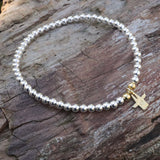 Armband Dom-Schutzengel mit vergoldeten Engel