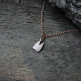Rotgold Anhänger mit Diamant