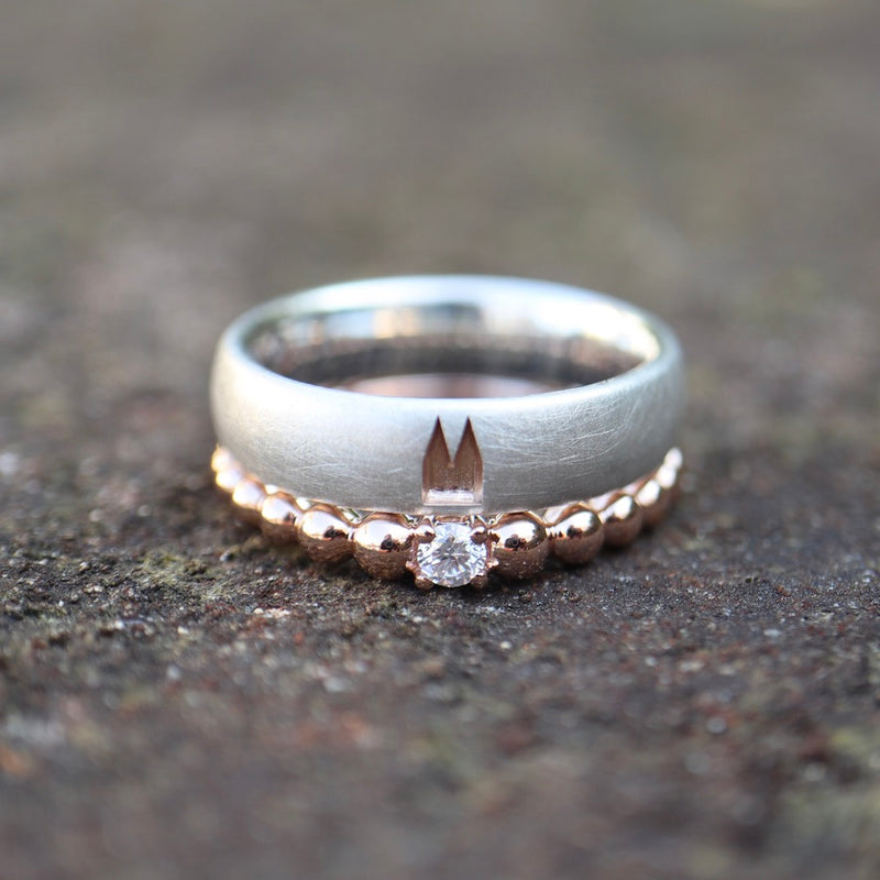 Beisteckring & mit Kölner Dom Ring