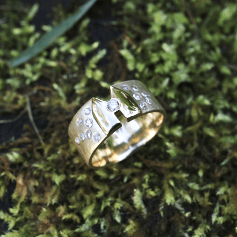 Kölner-Deluxe Ring mit Diamanten