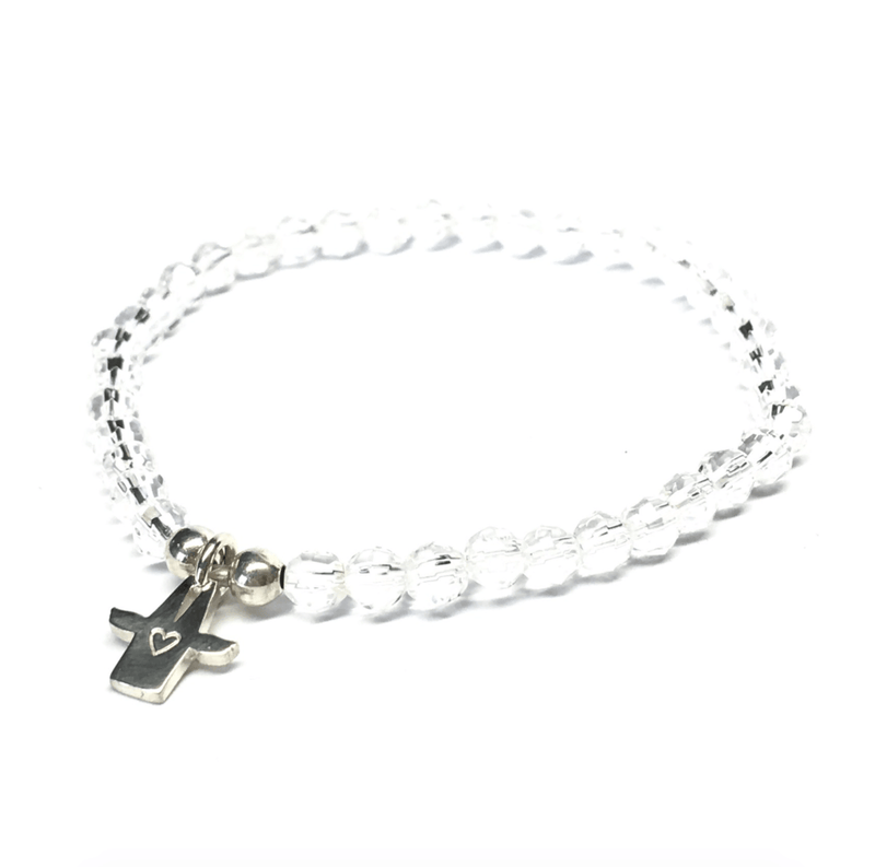 Armband Kölner Dom-Schutzengel mit Bergkristall