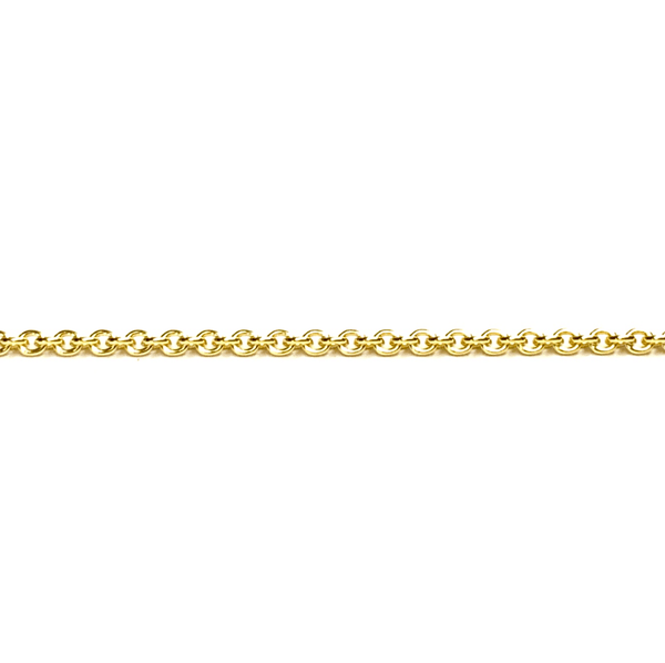 Ankerkette verstellbar 925 Silber vergoldet in Gelbgold