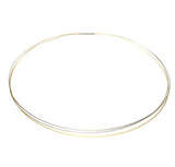 3-reihig Edelstahl Collier Bicolor von FLEXISTRONG