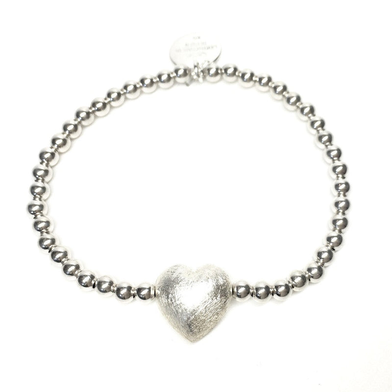 Herz Armband eismatt (L)
