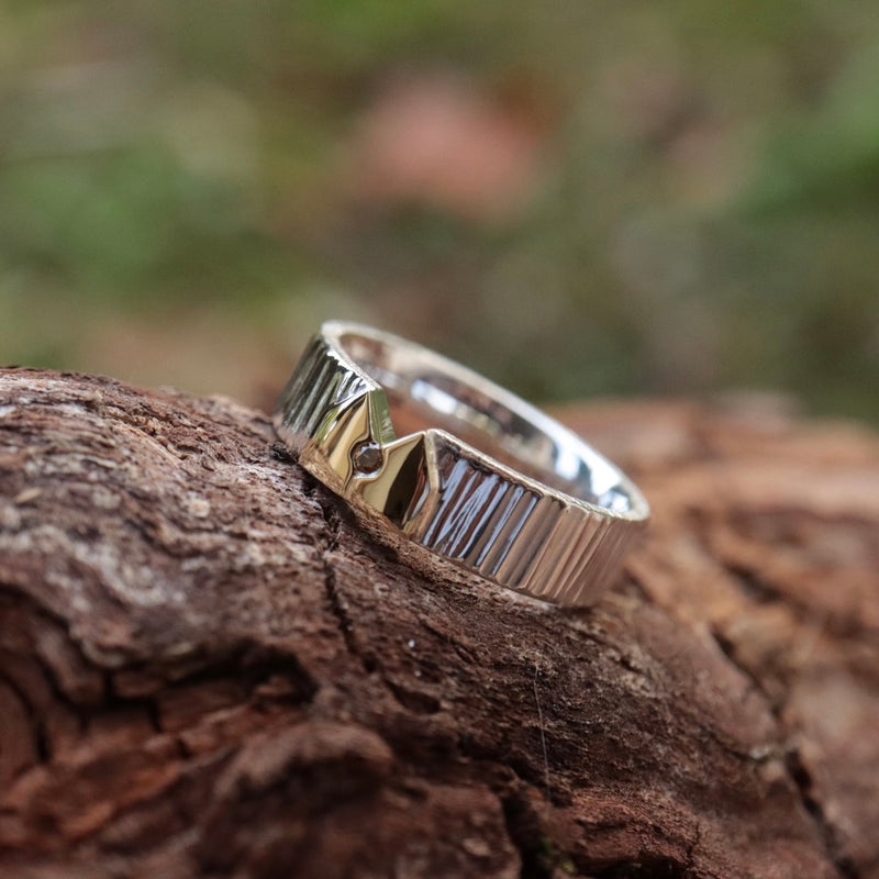 Kölner-Deluxe Ring mit Gelbgold Dom EINZELSTÜCK