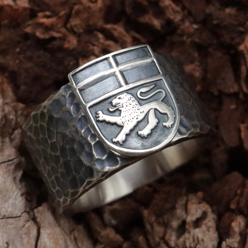 Bonner Deluxe Ring mit Hammerschlag