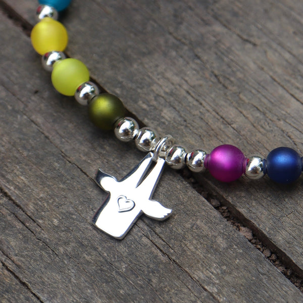 KONFETTI ARMBAND mit Schutzengel (S)