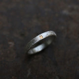 4mm Premium Ring Eismatt mit vergoldetem Dom