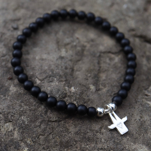 Armband Kölner Dom-Schutzengel mit Onix