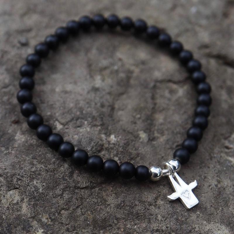 Armband Kölner Dom-Schutzengel mit Onix