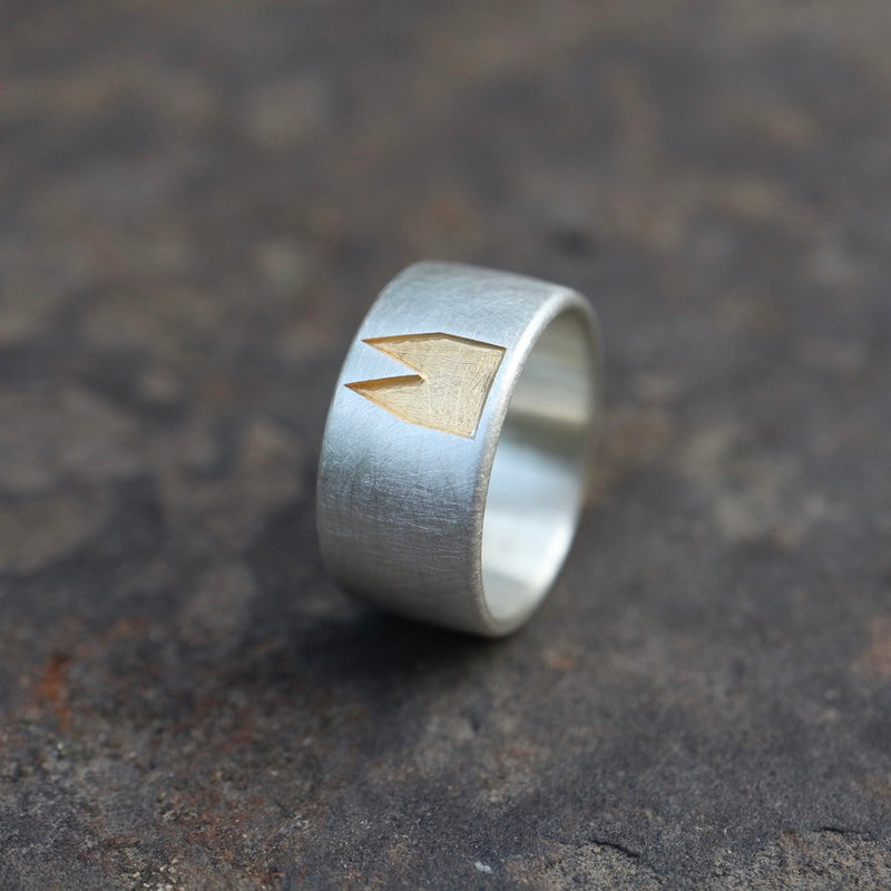 10 mm breit Premium Ring schwammmat
