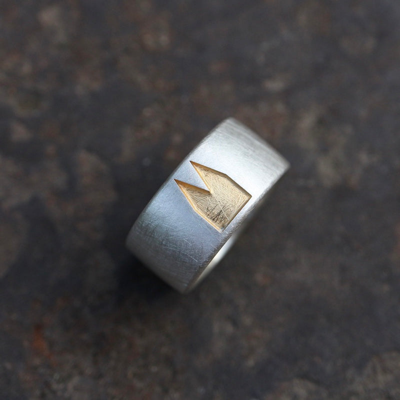 10 mm breit Premium Ring schwammmat
