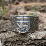Bonner Deluxe Ring geschwärzt mit Hammerschlag