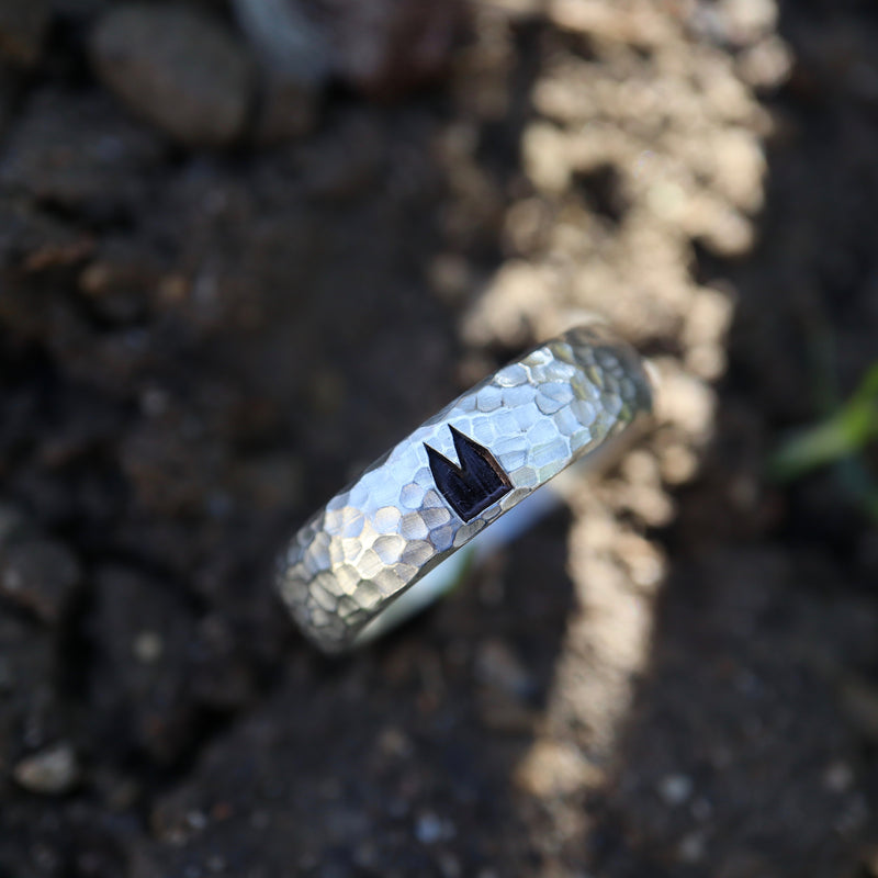 6 mm Kölner Premium Ring mit Hammerschlag