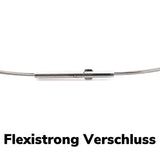 3-reihig Edelstahl Collier FLEXISTRONG