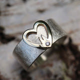 Hätz Ring 10 mm breit mit Diamant