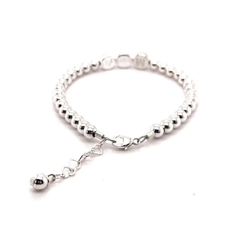 MiNi-Deluxe Armband aus Silber mit drei Zeichen