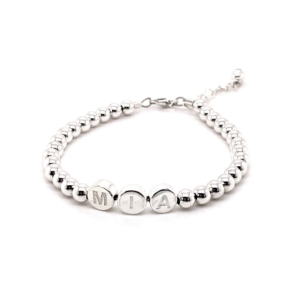 MiNi-Deluxe Armband aus Silber mit drei Zeichen