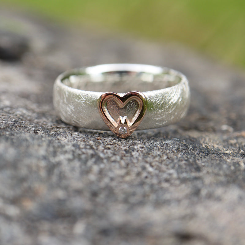 Hätz Ring mit Diamanten 6mm breit