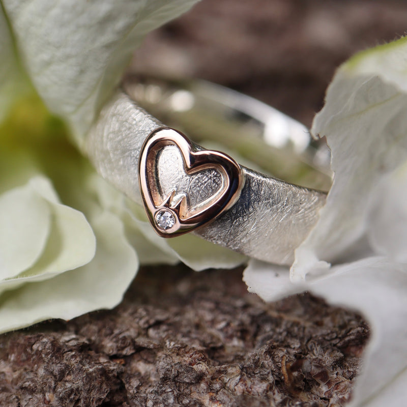 Hätz Ring mit Diamanten 6mm breit